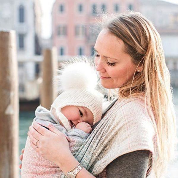 Didymos Prima Aurora Babysjal storlek 7 - Blå - 100 % ekologisk bomull