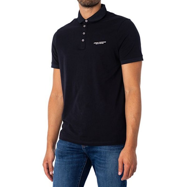 Polo - Emporio Armani - Uni - Marin - Korta ärmar - Polokrage Marin XXL
