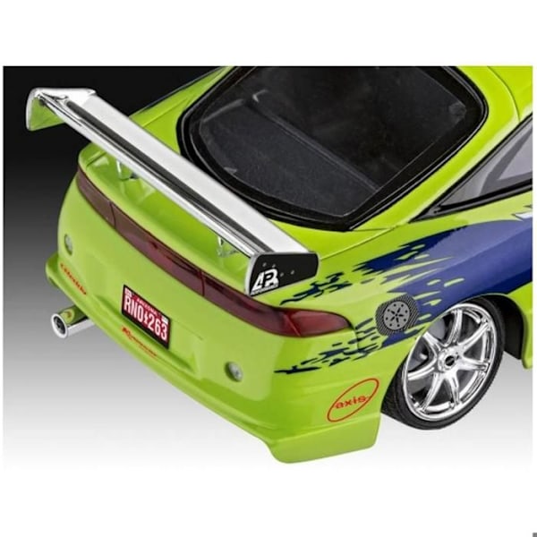 Maquette bil: Modellset: Fast & Furious Brians 1995 Mitsubishi Eclipse Enfärgad