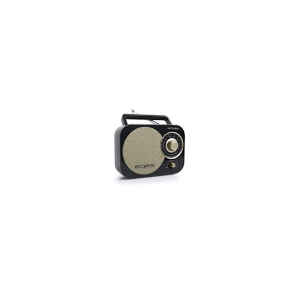 Muse Radio bärbar analog svart - m055rb