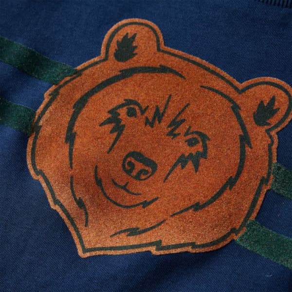 T-shirt barn - VIDAXL - 92 - Långärmad - 100% bomull - Mörkblå Blå 18-23 månader