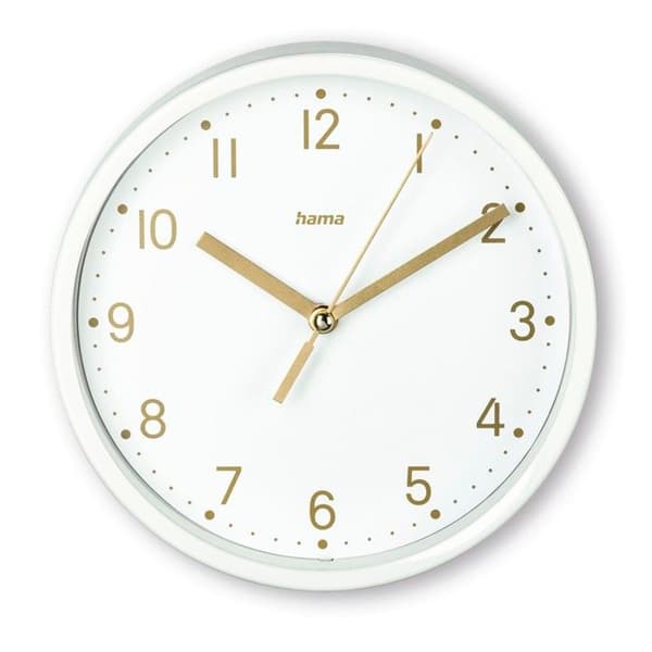 Bordsklocka - Madeira - Ø 16 cm - Tyst - Modern design Vit