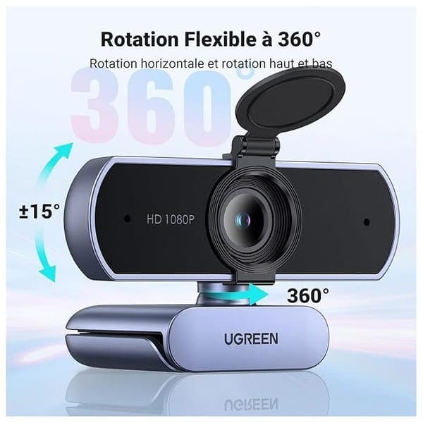 Webcam HD Ugreen CM678 i grått