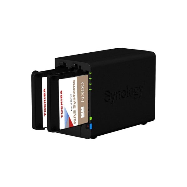 Lagringsserver - nas Synology - DS224+/2G/2Y/12T-TOSHIBAN300/ASSEMBLE
