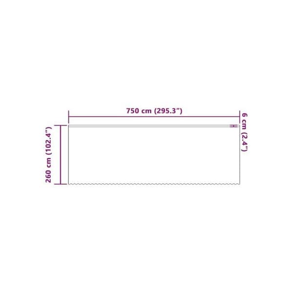 Spetsgardin - vidaXL - Vit - Polyester - 260x750 cm - Ljusfilterande - Integritetspaneler Vit