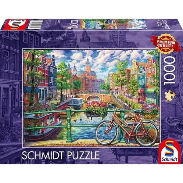 Pussel 1000 bitar: Kanalerna i Amsterdam's magi