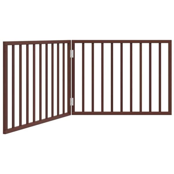 vidaXL Fällbar hundbur 2 paneler 160 cm poppelträ 352200