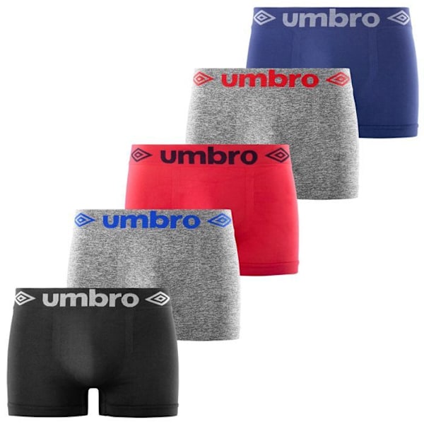 Umbro Boxer Herr Caleçon Herr - Grå (5-pack) Flerfärgad L/XL