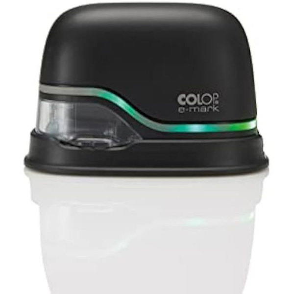 COLOP - COLOP e-mark 600 dpi svart bärbar mobil handskrivare (600 mAh Li-Ion-batteri, USB/Wi-Fi) för flerfärgsutskrift