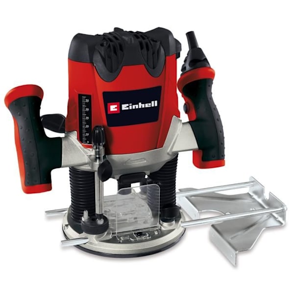 Einhell Fräse TE-RO 1255 (1200 W, Kabellängd: 3 m, SoftGrip-beläggning, Levereras med tillbehör) Grå, svart och röd