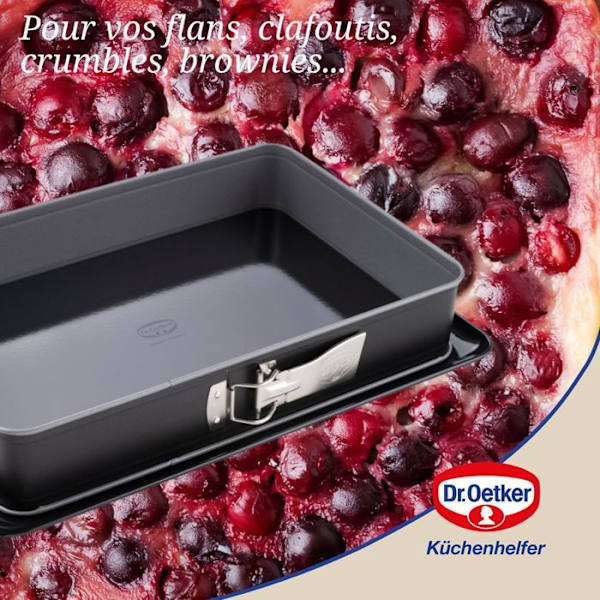 Kakform och ugnsform - Dr Oetker - Bak-Idee Kreativ - Rektangulär - Rostfritt stål - 38 x 25 x 7 cm Blå