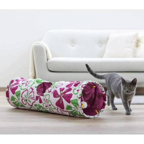 KERBL Tunnelblomma Ø25cmx90cm - Vit - För katter