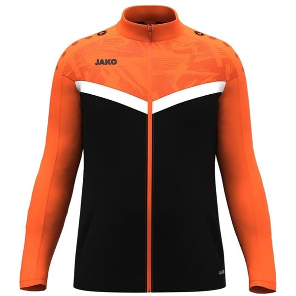 Jako Iconic polyester träningsjacka - svart/grå antracit svart/kolgrå jag