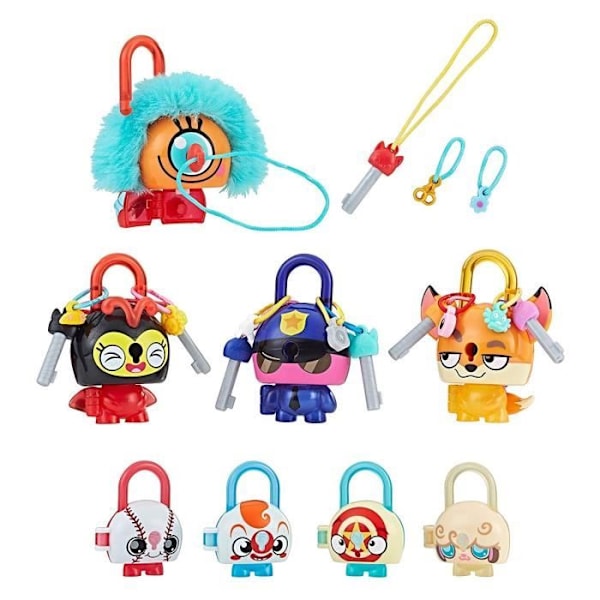 LOCK STARS - HASBRO - Multi Pack - 4 exklusiva hänglås + 4 minis - Samlarfigurer Mega Pack