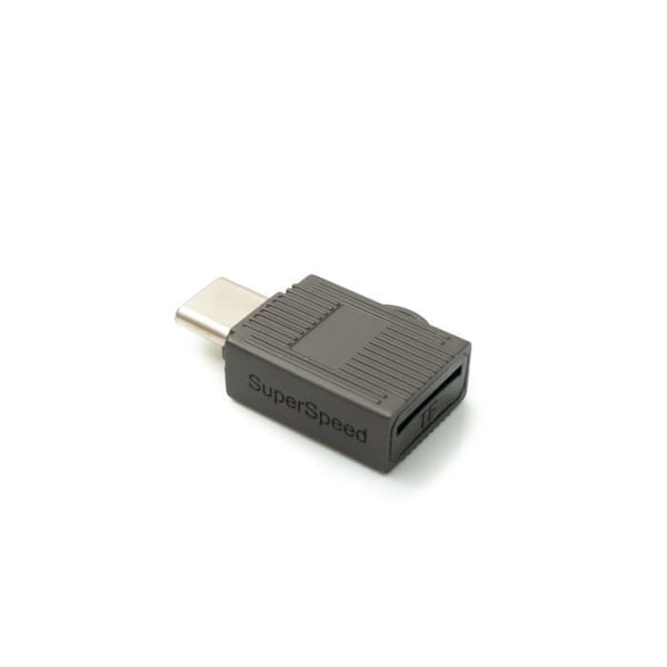 Systemets externa minneskortläsare - 81916974 - Micro SD-kortläsare USB 3.1 Typ C SDXC Adapter Grå