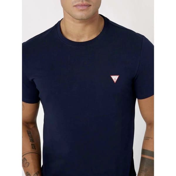 Marinblå T-shirt herr Guess Core Blå XL