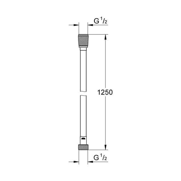 Flexibel duschslang SILVERFLEX TWISTSTOP 1,25m - GROHE PROFESSIONAL - 28362001