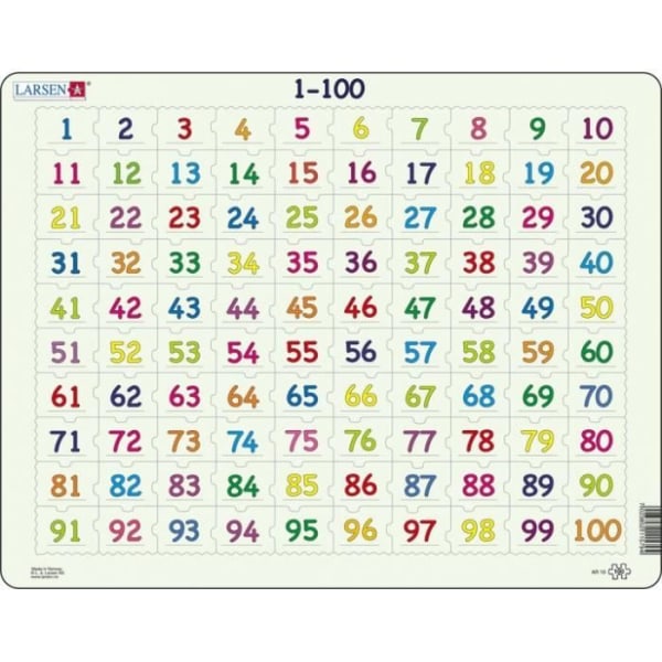 Maxi Learning barnpussel 100 bitar - LARSEN - Flerfärgad - Från 10 år Flerfärgad