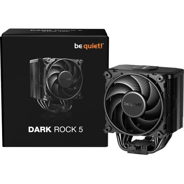 CPU-kylare - BEQUIET - Dark Rock 5 - Silent Wings 135mm-fläkt - Verktygslös montering - Elegant design