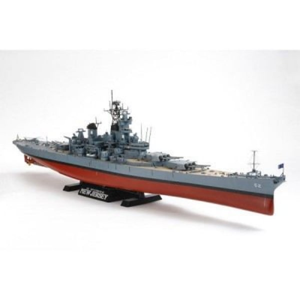 US Battleship BB-62 New Jersey missil slagskepp modell - TAMIYA - Mått 77,4 x 9,4 cm