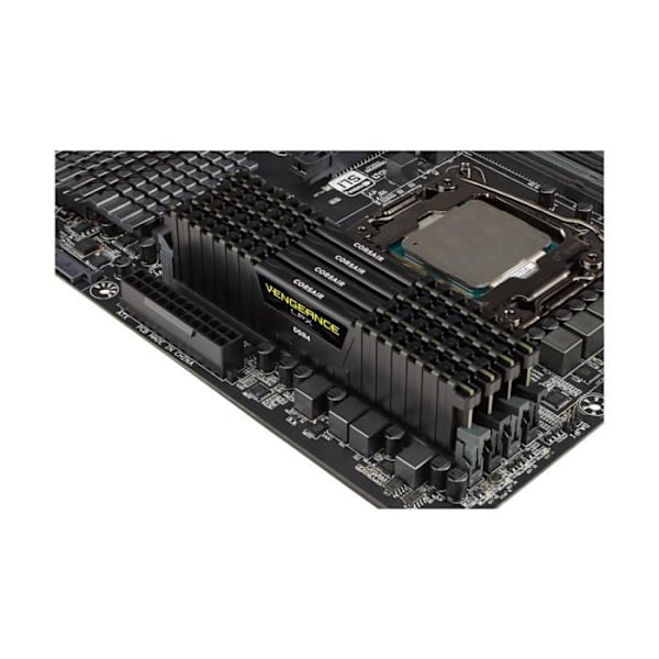 RAM-minne - CORSAIR - Vengeance LPX DDR4 - 16GB 2x8GB DIMM - 3000 MHz - CAS 15 - 1,35V - Svart (CMK16GX4M2B3000C)