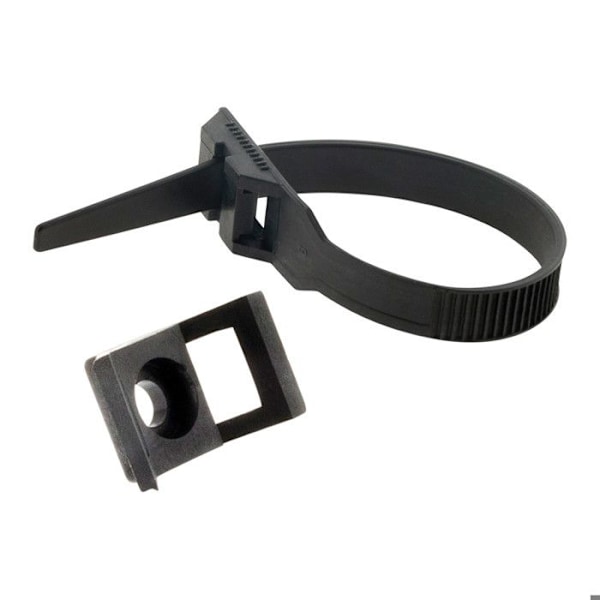 Förpackning med 25 kablar 9x 180mm - Svart - Zenitech Svart