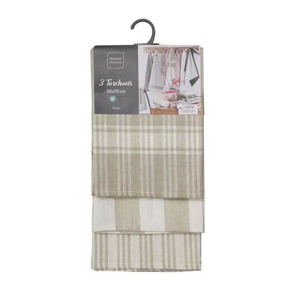 Köksdukar - Bayado - 50x70 cm - 3-pack - 100% bomull Linné