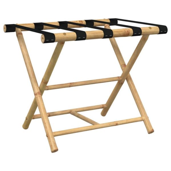 Fällbart bagagebärande 62x42x50,5 cm bambu Naturlig