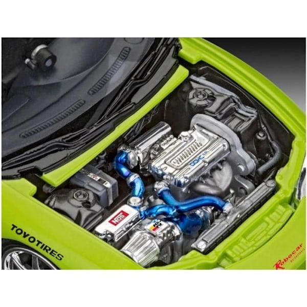 Maquette bil: Modellset: Fast & Furious Brians 1995 Mitsubishi Eclipse Enfärgad