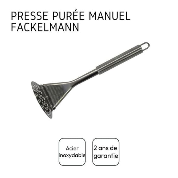 Manuell potatispress Fackelmann Elemental Rostfritt stål