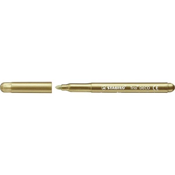 Filttusch - STABILO - Etui x8 - Bred spets - Metalliserad - För barn från 3 år Metallisk