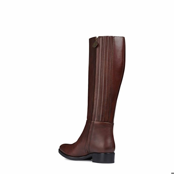 Botte - Geox - D Felicity D - Läder - Brun - Platt Klack 3.5cm kastanj 36 1/2
