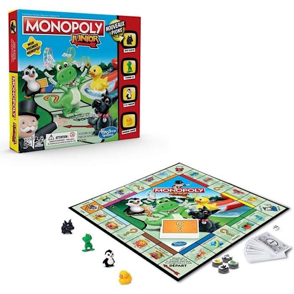 MONOPOLY Junior - Brädspel för barn - Brädspel - Fransk version Monopol Junior - Brädspel för barn