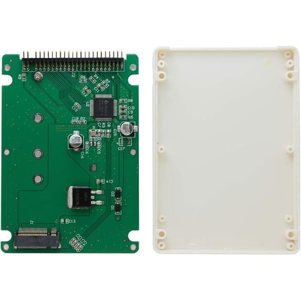 KALEA-INFORMATIQUE M2-adapter (M.2 NGFF) till IDE 2."" 44 stift med skyddshölje för en IDE 2.5" HDD