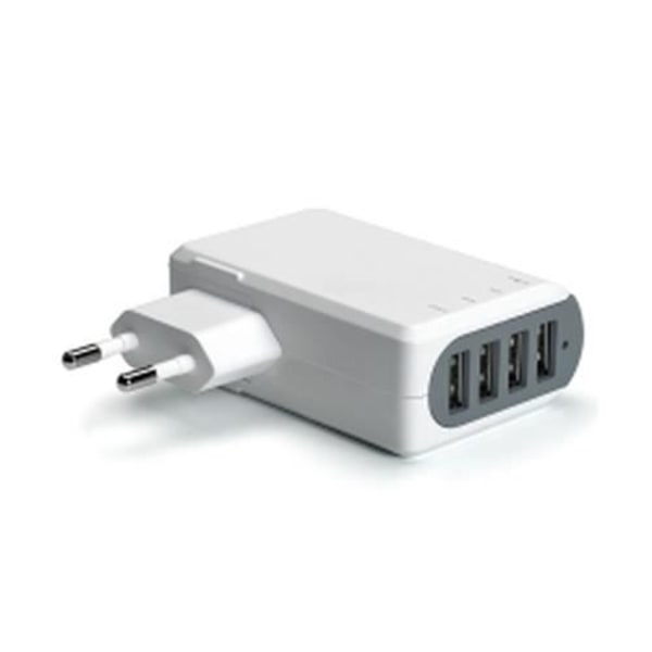 Laddare - Celly - TC4USB5A - Inomhus - Universell - 4 USB 2.0-portar Vit