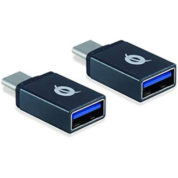 USB 3.2 Gen 1-adapter - CONCEPTRONIC - DONN03G - Set med 2 - USB C till USB A - 10 Gbit/s