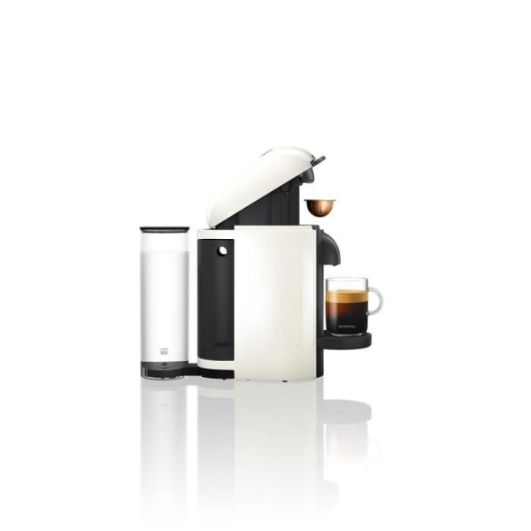 NESPRESSO KRUPS VERTUO PLUS kaffemaskin Ivory White Espresso kapsel kaffebryggare YY3916FD
