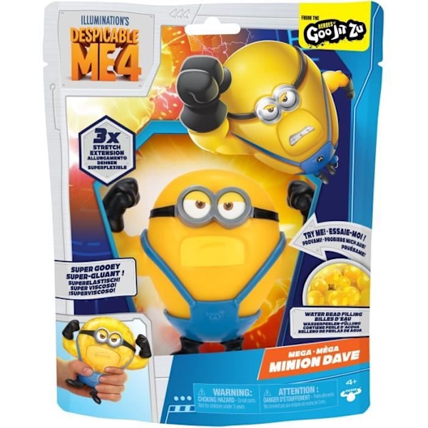 Figurin - Goo Jit Zu - Dave 13cm - Despicable Me 4 Gul
