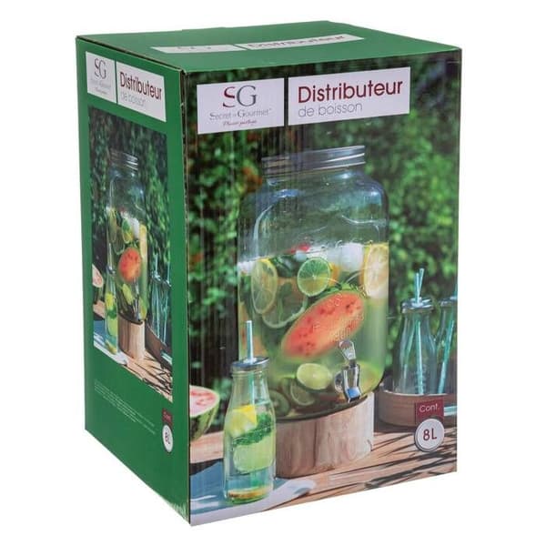 DRICKSPUMP GLAS 8L GENOMSKINLIG Transparent