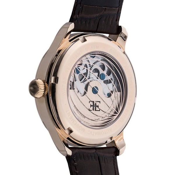 Automatisk klocka - Thomas Earnshaw - ES-8063-06 - Brun urtavla - Armband i äkta läder - 5 ATM vattentäthet Brun, roséguld