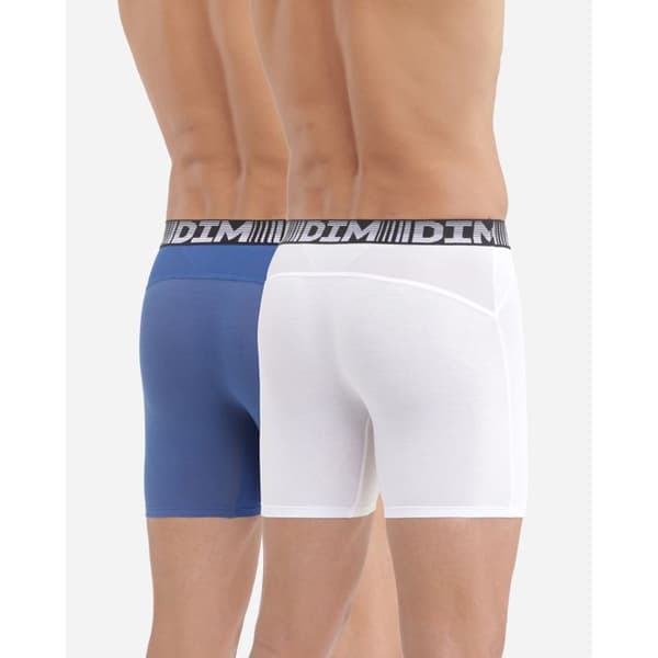 2-pack Långa Boxers 3D Flex Air[] Herr Vitt stål/vit tre