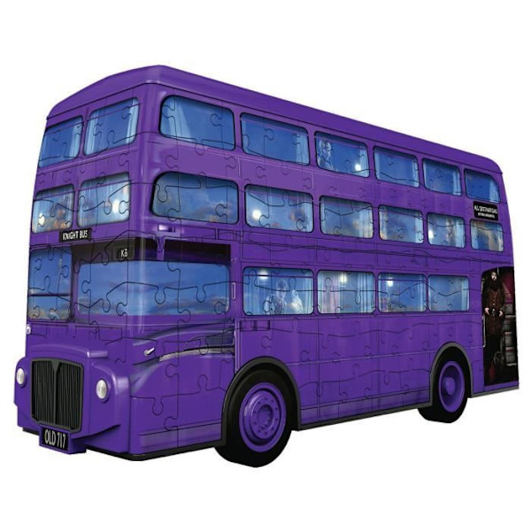 Magicobus Harry Potter 3D-pussel - Ravensburger - Fordon 216 bitar - Inget lim - Från 12 år Lila