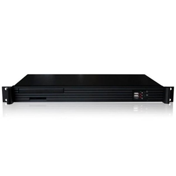 Techly I-CASE IPC-140, Rack, PC, Aluminium, Stål, Mini-ITX, Svart, 1U Svart