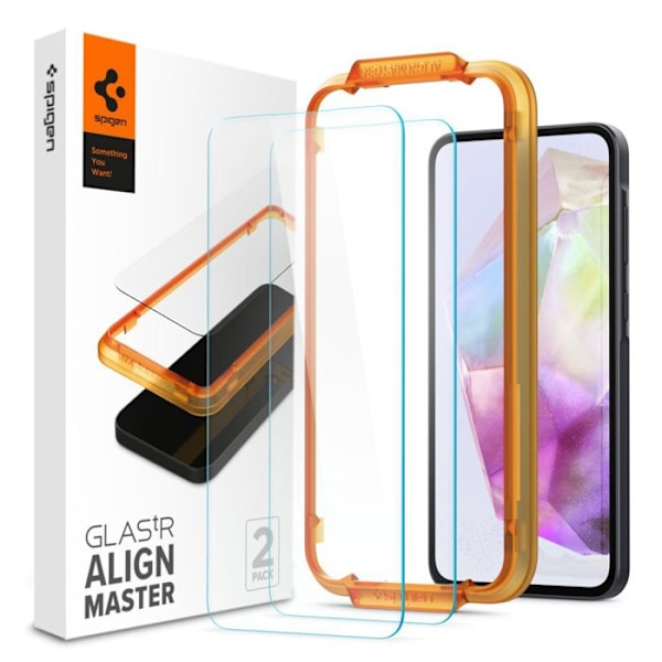 Glas.TR Align Master härdat glas (2-pack) Samsung Galaxy A35 5G / M35 - Spigen - Transparent