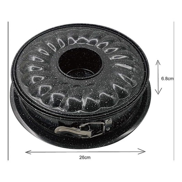 Bakform - KING HOFF - KH1779 - 26 cm - Metall - Diskmaskinssäker Svart