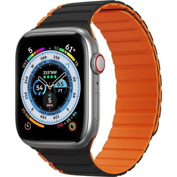 Duxducis - DDS1735 - Dux Ducis armband (Version LD) Apple Watch 4/5/6/7/SE/8 40/41mm svart och orange