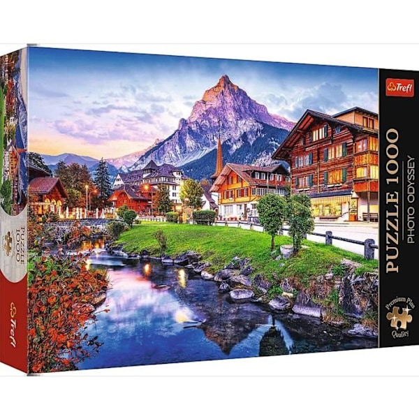 Pussel 1000 Städer alpin Schweiz Trefl