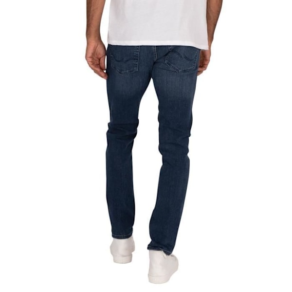 JACK & JONES Slimfit låga jeans i blå denim för män Blå 30/30