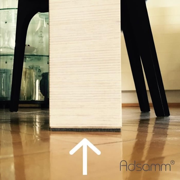 Filtpennor - Adsamm® - 20x30 mm - Brun - Rektangulär - 3,5 mm tjocklek kastanj