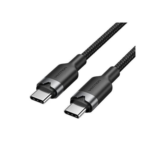 USB-C till Lightning-kabel - Vention - Snabbladdning 27 W - Nylonflätad - 480 Mbps - 3 A - 2 M - Vit